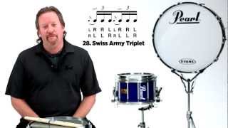 Pearl Drum Rudiments  Swiss Army Triplet [upl. by Aurel]