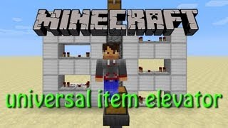 Minecraft universal item elevator aka droppervator a redstone tutorial [upl. by Lovash]