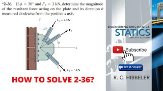 236 hibbeler statics chapter 2  hibbeler  hibbeler 12th [upl. by Daria]