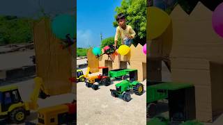 tractor malik ko gussa aaya tractor balloon bridge crossing minitractor automobile ytshorts [upl. by Hebert]