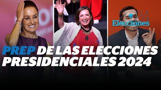 Resultados electorales 2024 EN VIVO quién va ganando conteo y PREP  Reporte Indigo [upl. by Lolita63]