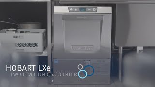 Hobart LXe Two Level Undercounter Dishwasher [upl. by Danae]