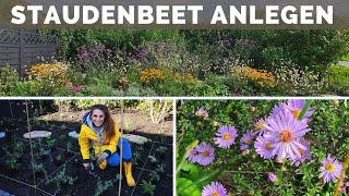 Staudenbeet anlegen  Blumen Beet insektenfreundlich gestalten  Stauden  Blumenbeet  Tipps Ideen [upl. by Huoh]