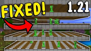 I FIXED the CREEPER FARM In Minecraft Bedrock 121 [upl. by Yreffej917]