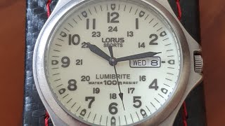 Lorus Lumibrite Sports VX33 Review [upl. by Hebel613]