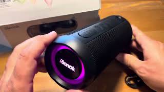 How to Unpack and Set up a RIENOK Portable Bluetooth Speaker  Reinok Speaker Review review Reinok [upl. by Crutcher]