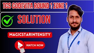 Magic Star Intensity Solution TCS Codevita Round 1 Coding Solution [upl. by Whittemore]