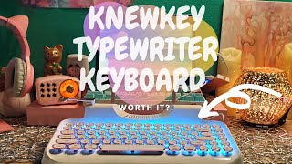 TRENDING KNEWKEY TYPEWRITER KEYBOARD UNBOX kawaiiunboxing [upl. by Nylodam]