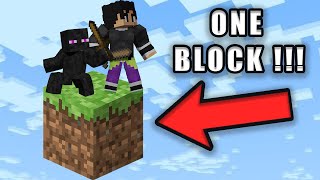 CAY SPIELT DAS ERSTE MAL MINECRAFT ONE BLOCK aber nicht alleine [upl. by Naanac449]