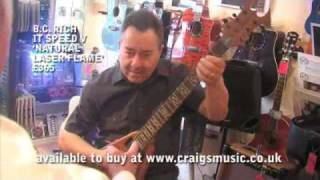 B C RICH IT SPEED V NATURAL LASER FLAME [upl. by Gunner]