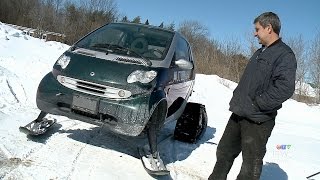 Most Canadian car Company shows off skirigged Smart car [upl. by Baun541]