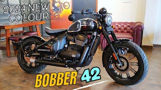 New Jawa Bobber 42 Bike Bs6 2024 Model Review  Jawa Bobber 42 Walkaround  Moto Kamlesh Bhadana [upl. by Stevie347]