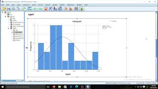 Normalization of data Normal distribution in SPSS [upl. by Marylou]