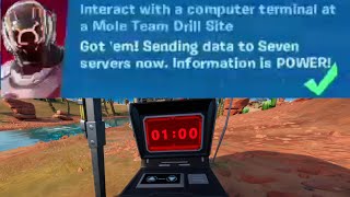 Interact with a Computer Terminal at a Mole Team Drill Site  Fortnite [upl. by Om]