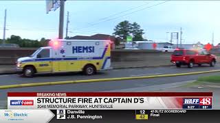 Early morning fire leaves no major damage at fast food restaurant in Huntsville [upl. by Idalia]