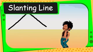 Maths  Patterns  Slanting lines  English [upl. by Syman]