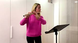 J S Bach Partita for solo flute in A minor 1st movt  Alice Sabbadin [upl. by Riess]