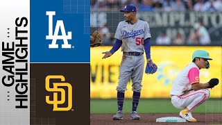 Dodgers vs Padres Game Highlights 8423  MLB Highlights [upl. by Kyle]