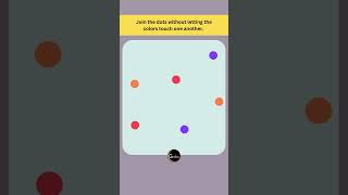 Connect the dots without crossing the LINES  Line Puzzle Game  Connect the Dots Game [upl. by Nawrocki]