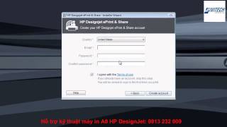 Hướng dẫn cài đặt HP Designjet ePrint amp Share [upl. by Bryn916]