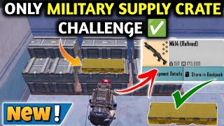 ONLY MILITARY SUPPLY CRATE CHALLENGE 🤪 PUBG METRO ROYALE CHAPTER 22 [upl. by Ocsinarf197]