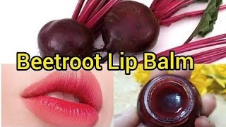 Homemade Beetroot Lip balm for dry and black 👄lips [upl. by Launamme499]