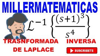 transformada inversa de Laplace  Ejemplo 1 Millermatematicas [upl. by Cordova]