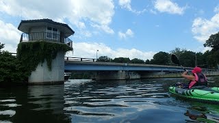 Kayak drop on Weems creek Tucker Street  Annapolis MD [upl. by Nowd493]