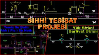 SIHHİ TESİSAT KOLON ŞEMASI  TEMİZ SU VE ATIK  PİS  SU TESİSAT PROJESİ  ÖĞRENME GARANTİLİ👍 [upl. by Finn]