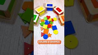 Color amp Shapes Sorting Game for Toddlers  Educational Activities for Toddlers shorts [upl. by Lielos556]