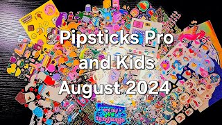 Pipsticks Pro and Kids August 2024 Sticker Subscription [upl. by Dieball970]