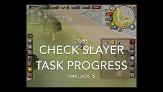 OSRS How to Check Slayer Task Progress [upl. by Anselme]