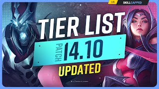 NEW UPDATED TIER LIST for PATCH 1410  League of Legends [upl. by Mayworm]