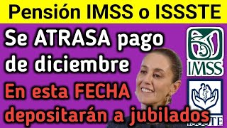 IMSS e ISSSTE Retraso en el Pago de Diciembre a Jubilados Nueva Fecha Confirmada [upl. by Nylhsa]