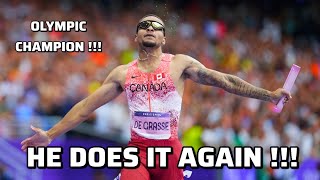 USA DQ CANADA OLYMPIC CHAMPION  Mens 4x100m relay final [upl. by Annoirb]