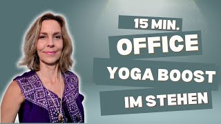 YOGA IM OFFICE YOGA BOOST IM STEHEN [upl. by Aydan831]