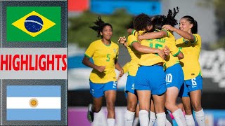 Brazil vs Argentina Highlights  CONMEBOL Feminino SUB17 2024 Final Group  3202024 [upl. by Yrehcaz528]