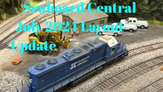 Seaboard Central  July 2024 Layout Update [upl. by Mainis276]