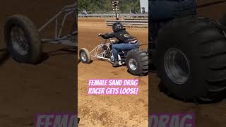 Close Call for this Female Sand Drag Racer [upl. by Messab434]