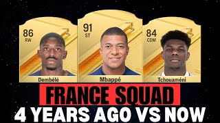 FRANCE SQUAD 4 YEARS AGO VS NOW  FC 25 [upl. by Anaihr]