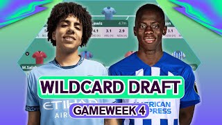 LATEST WILDCARD DRAFT  FPL GAMEWEEK 4  Fantasy Premier League Tips 202425 [upl. by Johst]