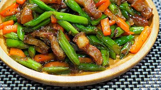 EASIEST WAY TO COOK GINISANG BAGUIO BEANS WITH PORK  FOODNATICS [upl. by Cid]