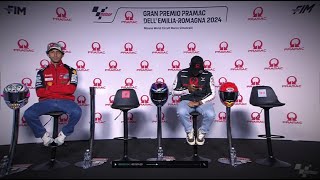 MotoGP Misano Round 2 Both Press conferences HD [upl. by Ayoj]