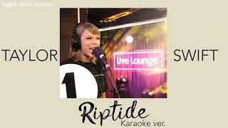 Taylor Swift  Riptide Vance Joy cover Instrumental w Background Vocals [upl. by Ltney]