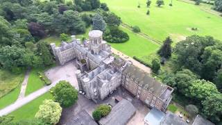 Studley Castle Warwickshire Aerial Video with DJI Phantom 2 and GoPro Hero [upl. by Albertine]