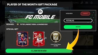 OMG 😱 NEW SECRET REDEEM CODE IS HERE 🤩 FREE POTM LAMINE YAMAL FOR 🆓 REDEEM BEFORE ITS LATE ⏰✅ [upl. by Nylirac]