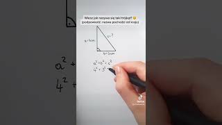 Rozpykasz taki trójkąt szybciej ode mnie 😎 maths mathstricks mathematics test [upl. by Eniamat]