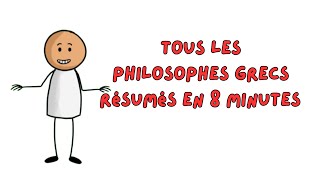 Tous les philosophes grecs résumés en 8 minutes ⏳🧠 Philosophie [upl. by Ardnosal]