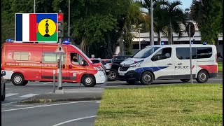 Fire and Police Responding  Noumea New Caledonia [upl. by Raines404]