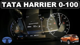 TATA HARRIER 0100 Acceleration 1000 Brake test  DriveIndia [upl. by Kirk515]